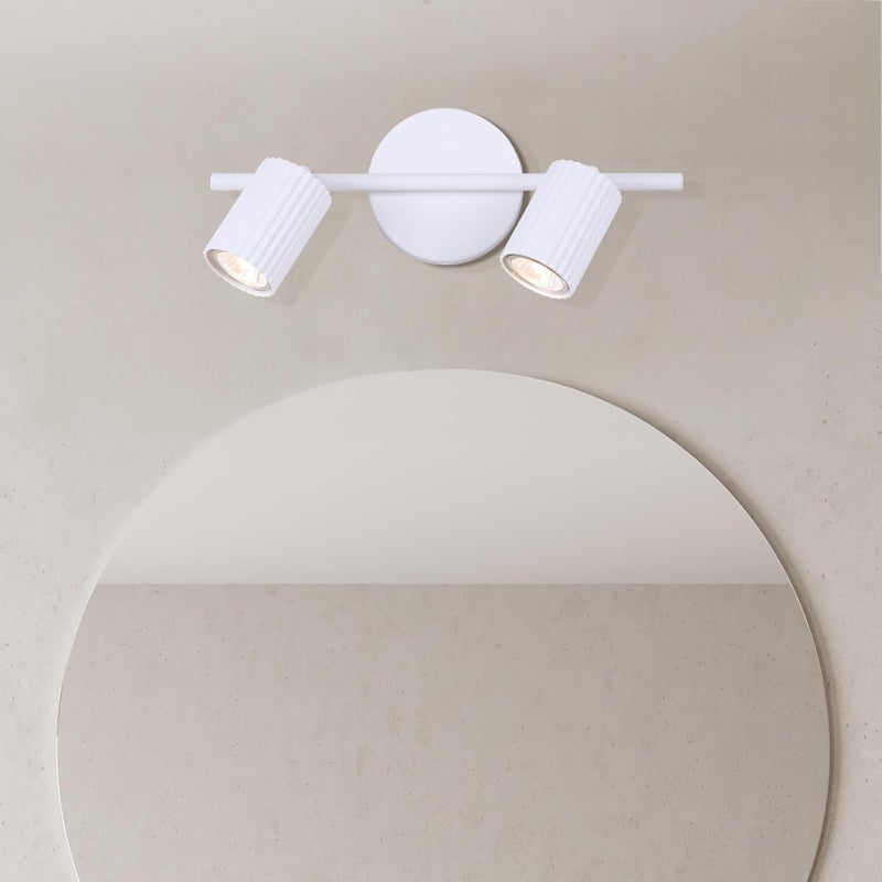 Canarm REXTON 2-Light Ceiling/Wall Track Light – Matte White, Adjustable Modern Fixture for Kitchen, Hallway, or Living Room, Easy Connect Installation - Image 3
